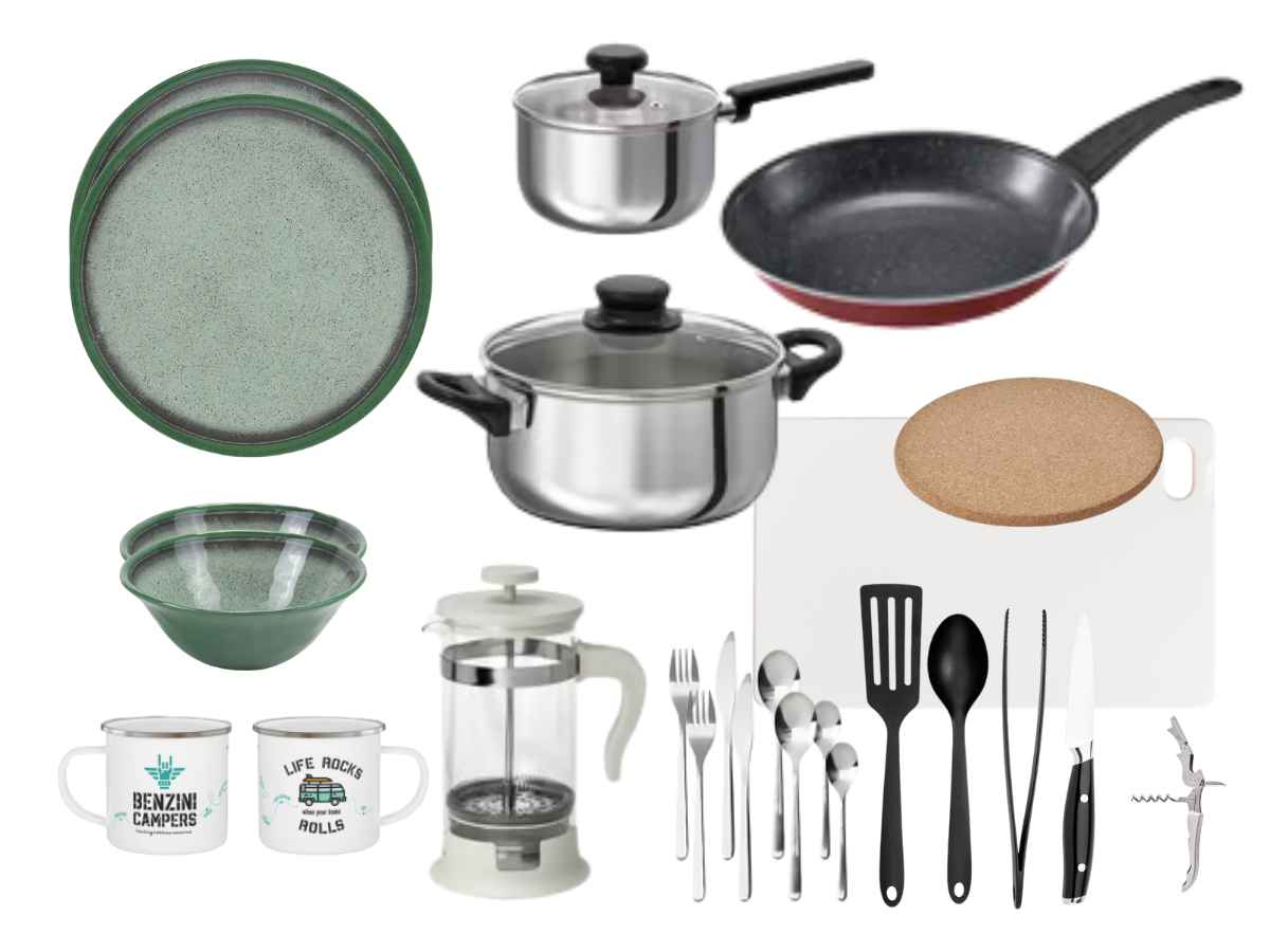 campervan kitchen set