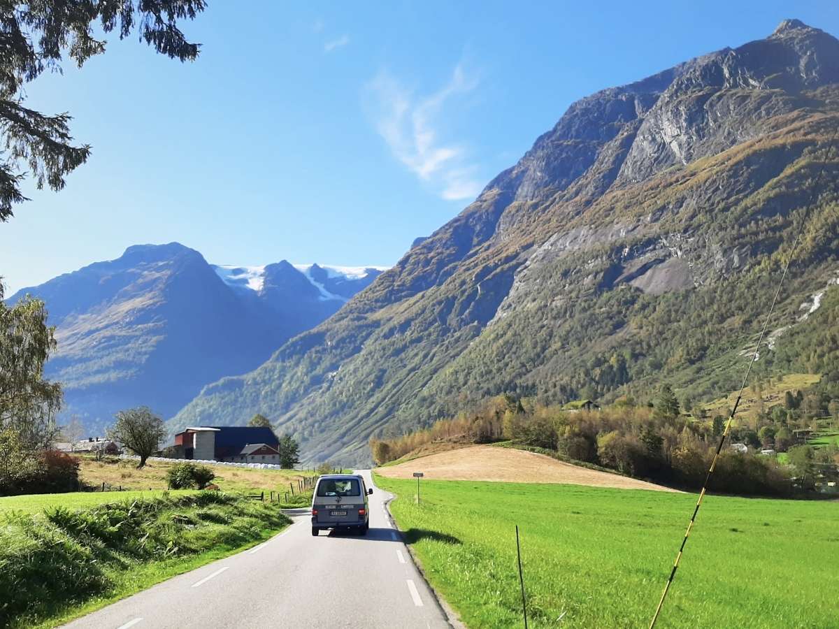 campervan in Olden Norway