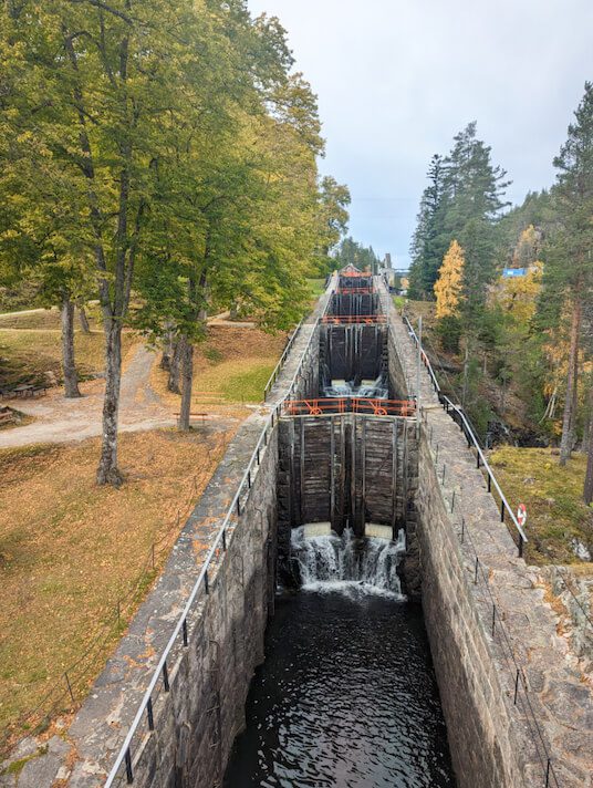 Vrangfoss-Schleusen in Norwegen