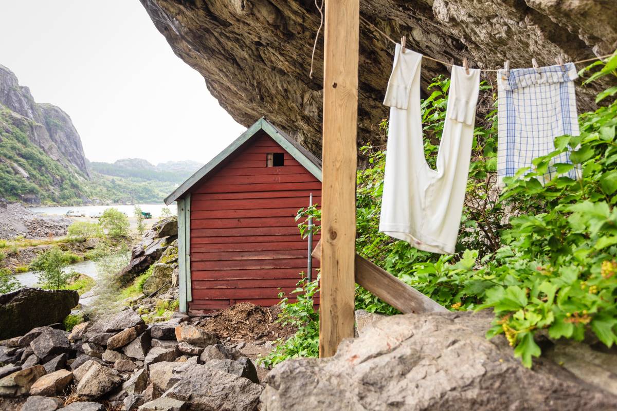 old houses in Helleren i Jøssingfjord