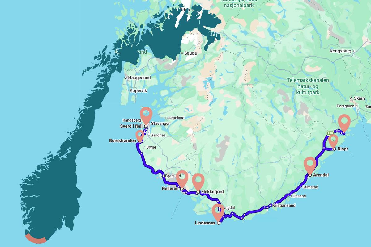 What to see on south coast of Norway