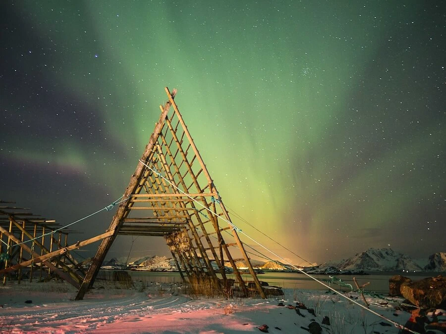 Northern lights in Northern Norway in April